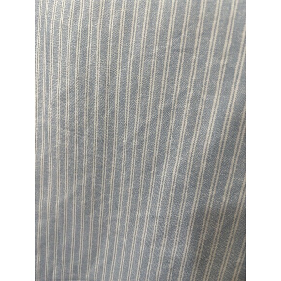 Queen Laura Ashley Blue Stripe Sheet Set 1 Fitted 1 Flat Farmhouse Country Poly - Picture 5 of 5